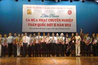 Khai mạc Liên hoan Ca múa nhạc chuyên nghiệp toàn quốc, đợt II năm 2012