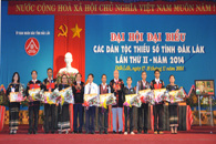 ĐẠI HỘI ĐẠI BIỂU CÁC DÂN TỘC THIỂU SỐ TỈNH DAK LAK LẦN THỨ II NĂM 2014