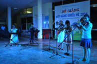 TRUNG TÂM VĂN HÓA BẾ GIẢNG LỚP NĂNG KHIẾU HÈ 2014