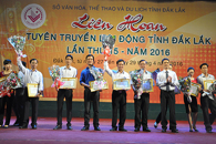 Bế mạc Liên hoan Tuyên truyền lưu động tỉnh Đắk Lắk lần thứ XV - năm 2016