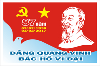 Tranh Cổ động tuyên truyền kỷ niệm 84 năm Ngày thành lập Đảng Cộng sản Việt Nam (03/02/1930 - 03/02/2014)